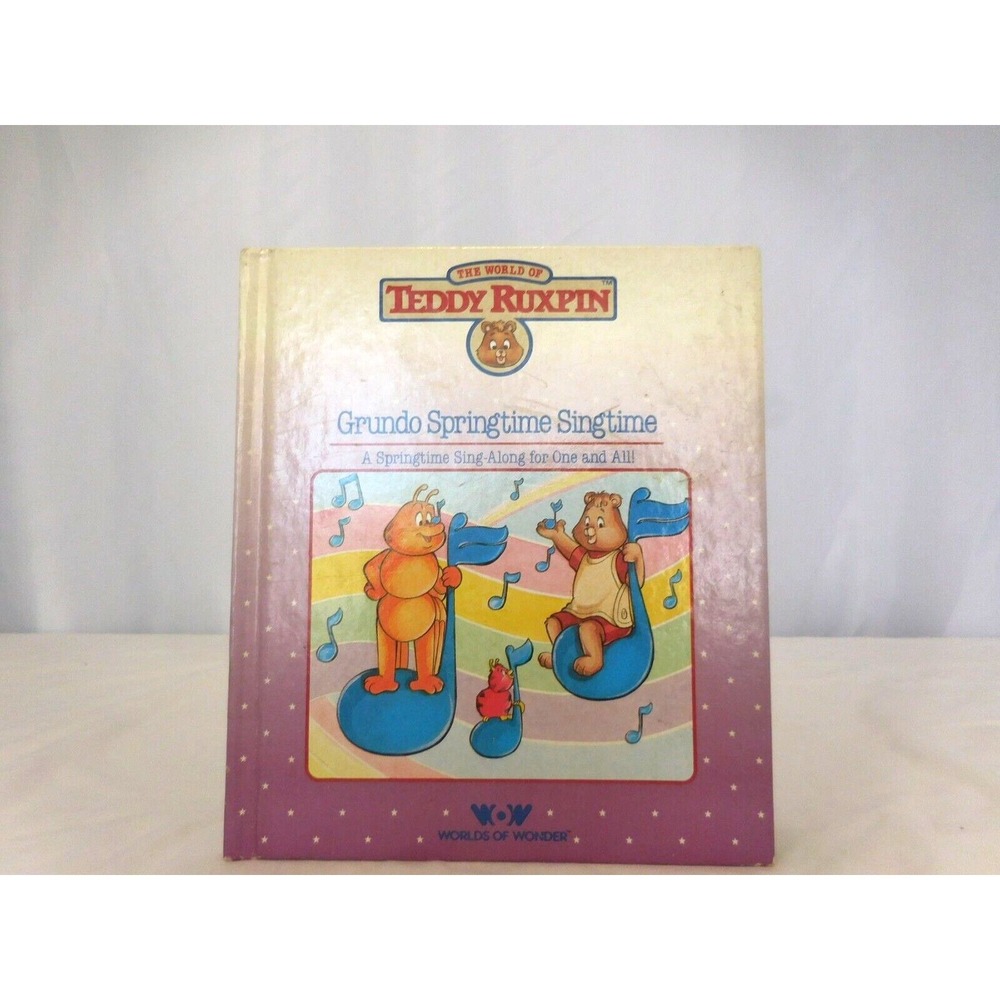 Teddy Ruxpin The Story of Grundo Springtime Singtime HC Book ONLY Vintage 1985